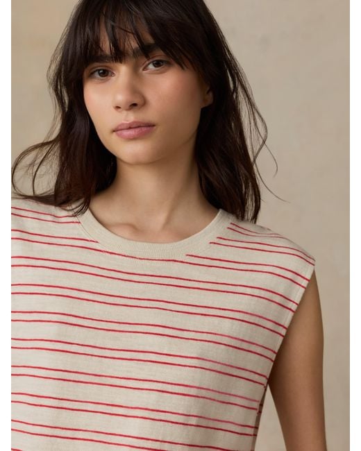 Faherty Brand Natural Sunwashed Organic Muscle Tank
