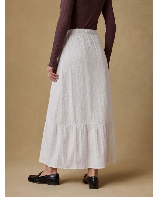 Faherty Brand Natural Dune Cotton Gauze Rees Skirt