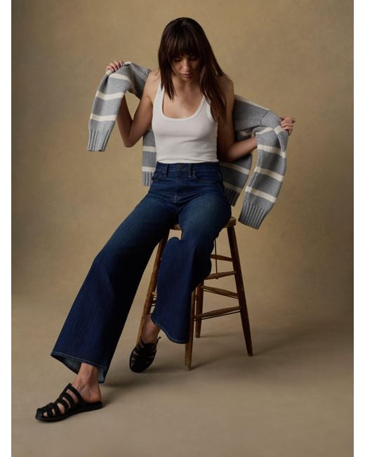 Faherty Brand Blue Featherweight Freestyle Tank