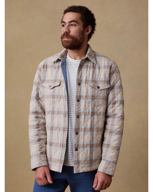 Faherty Brand Brown Northwoods Shirt Jacket for men