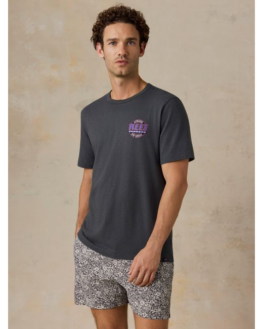 Faherty Brand Blue X Reef Sunwashed Graphic T-Shirt for men