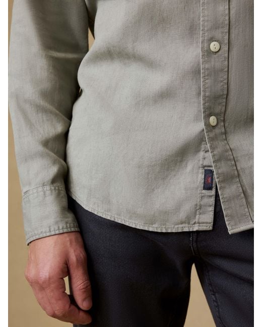 Faherty Brand Natural Tried & True Chambray Workshirt for men