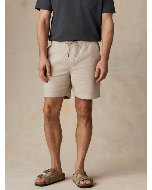 Faherty Brand Natural Essential Drawstring Short for men