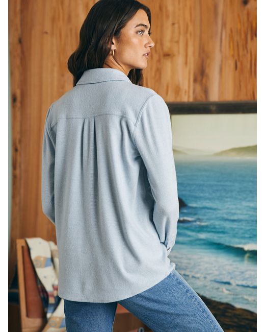 Faherty Legendtm Sweater Shirt in Blue Lyst