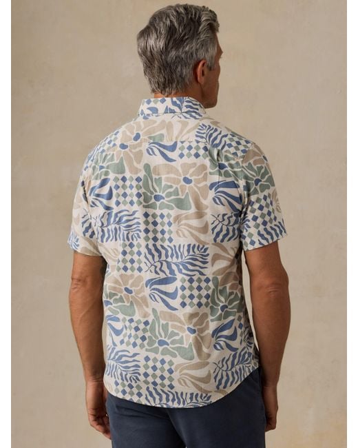 Faherty Brand Multicolor Short-Sleeve Breeze Shirt for men