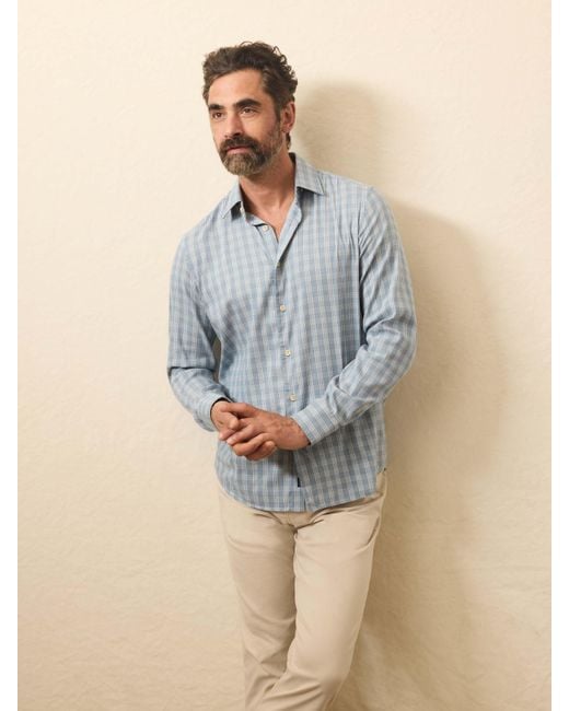 Faherty Brand Gray Movement&Trade; Monterey Shirt for men