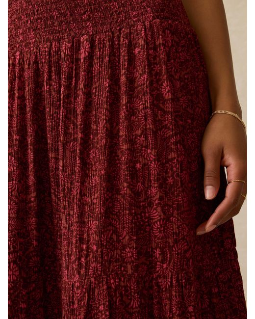 Faherty Brand Red Woodstock Skirt