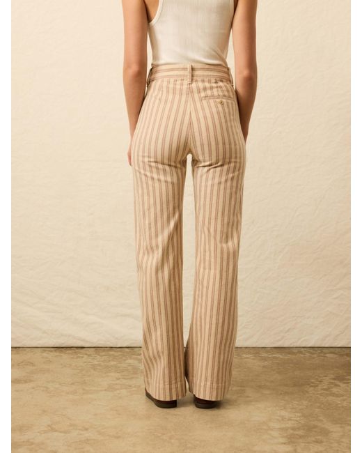 Faherty Brand Natural Twill Tide Slim Straight Pants