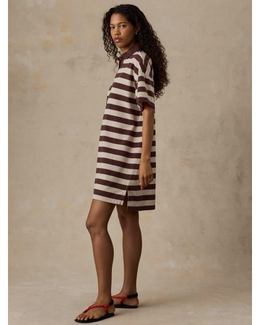 Faherty Brand Natural Recycled Cotton Knit Dress