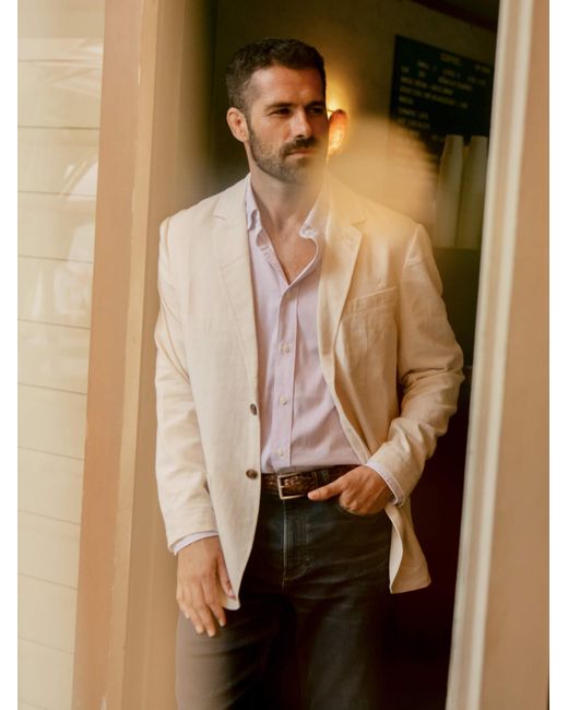 Faherty Brand Multicolor Reserve Knit Blazer for men