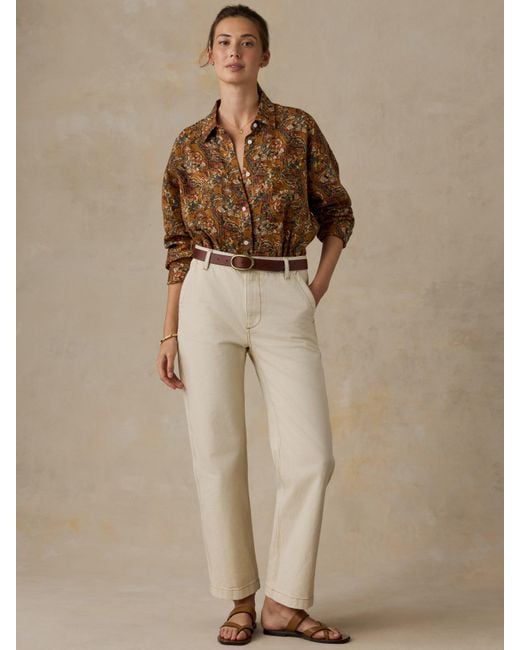 Faherty Brand Natural Linen Relaxed Shirt