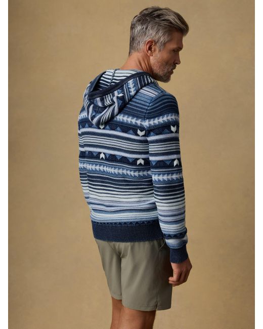 Faherty Brand Blue Hoodie for men