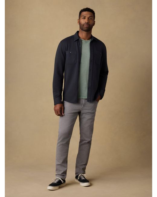 Faherty Brand Black Field Knit Shirt for men