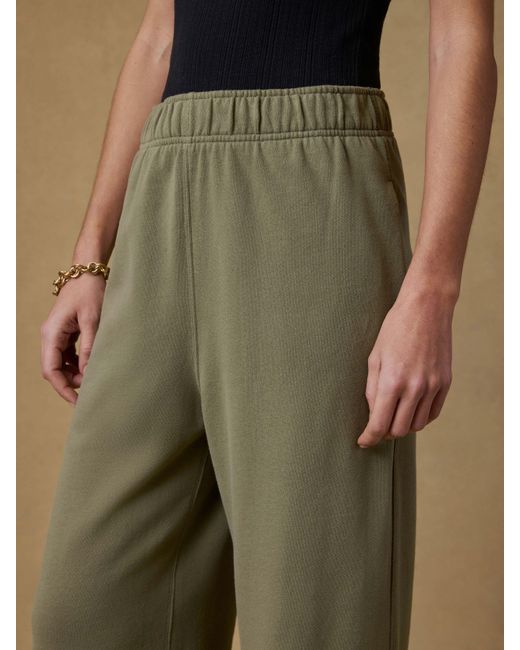 Faherty Brand Natural High Standard Fleece Wide Leg Sweatpant