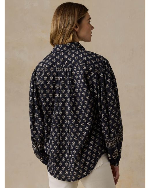 Faherty Brand Black Suki Blouse