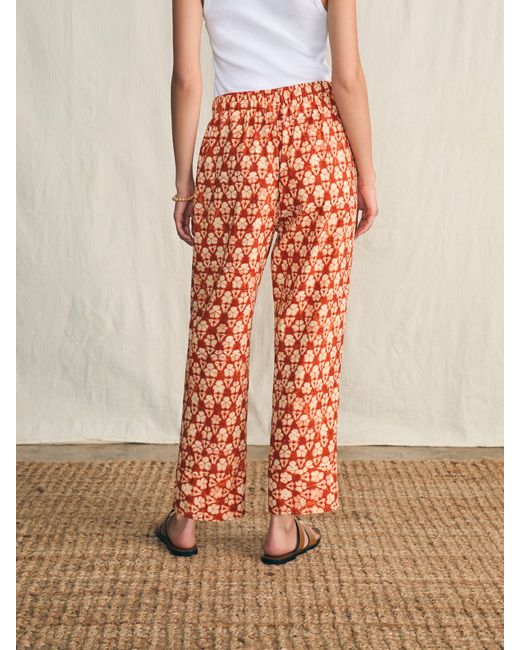 Faherty Brand Multicolor Pacific Beach Linen Pants