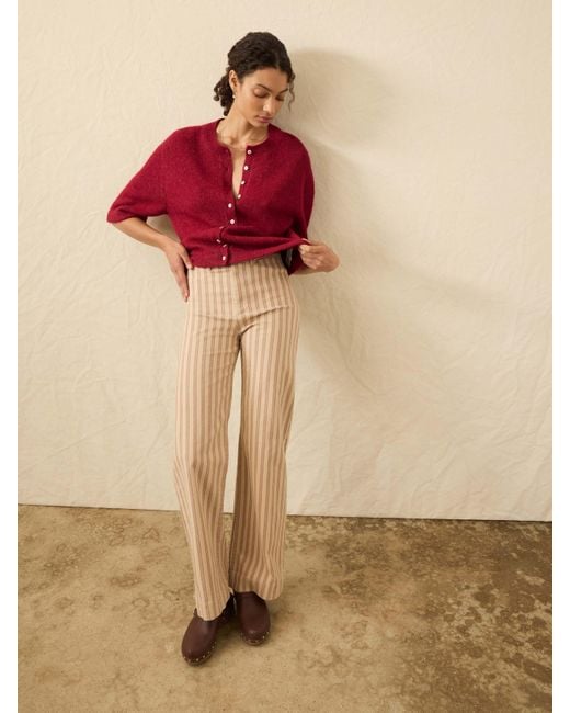 Faherty Brand Red Apres Alpaca Cardigan