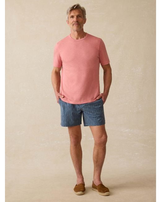 Faherty Brand Blue Biarritz Boardshort for men
