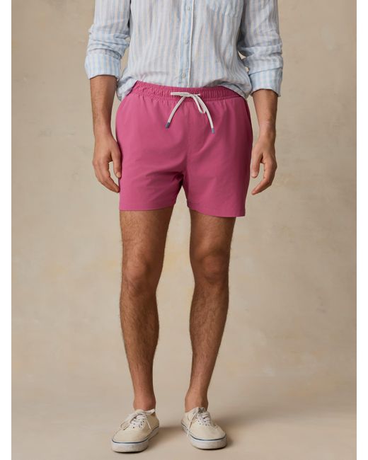 Faherty Brand Pink Shorelite Trunk (5" for men