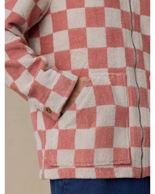 Faherty Brand Blue Cabana Apres Jacket for men