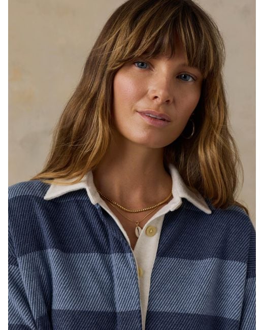 Faherty Brand Blue Legend&Trade; Sweater Rugby Popover