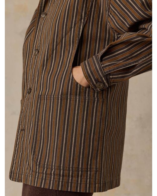 Faherty Brand Brown Twill Tide Chore Jacket