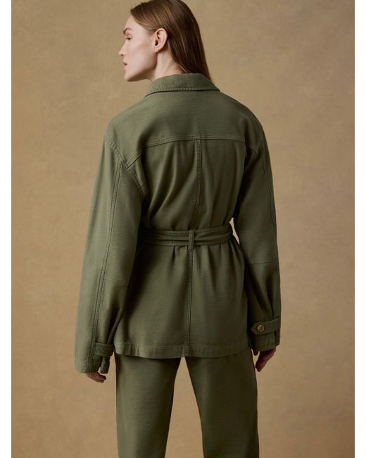 Faherty Brand Green Soft Stretch Safari Jacket