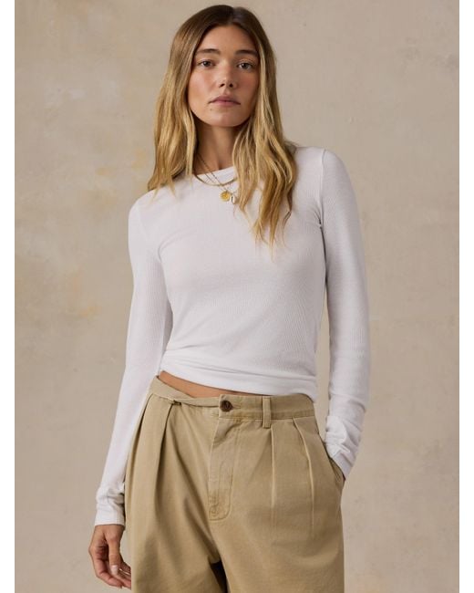 Faherty Brand Natural Featherweight Freestyle Layering Crew