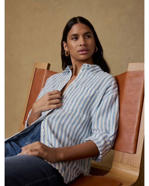 Faherty Brand Natural Laguna Linen Relaxed Shirt