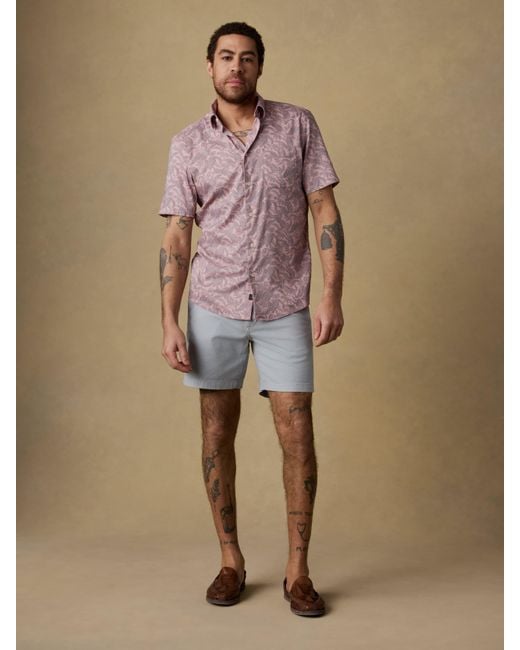 Faherty Brand Brown Short-Sleeve Movement&Trade; Monterey Shirt for men