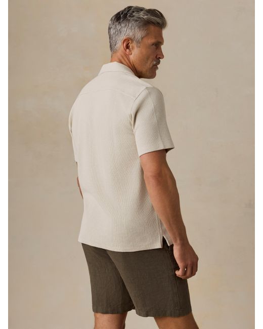 Faherty Brand Gray Short-Sleeve Oasis Camp Shirt for men