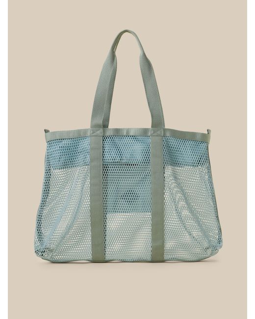 Faherty Brand Green Shorelite Mesh Tote