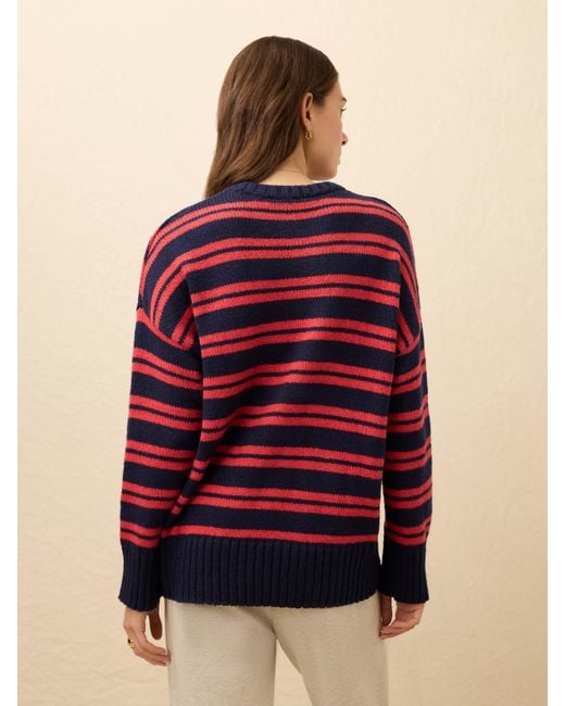 Faherty Brand Red Heirloom Cotton Summit Pullover