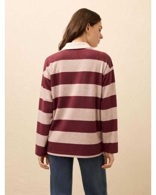 Faherty Brand Pink Legend&Trade; Sweater Rugby Popover
