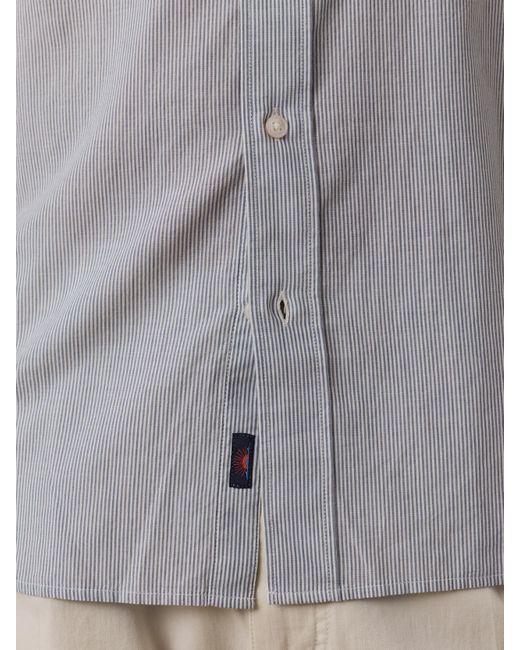 Faherty Brand Gray Long-Sleeve Weightless Cotton Shirt for men