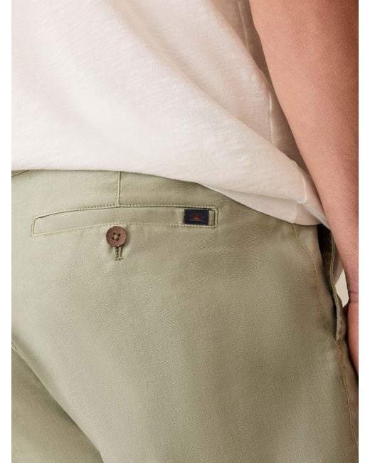 Faherty Brand Natural Tradewinds Linen Blend Short for men
