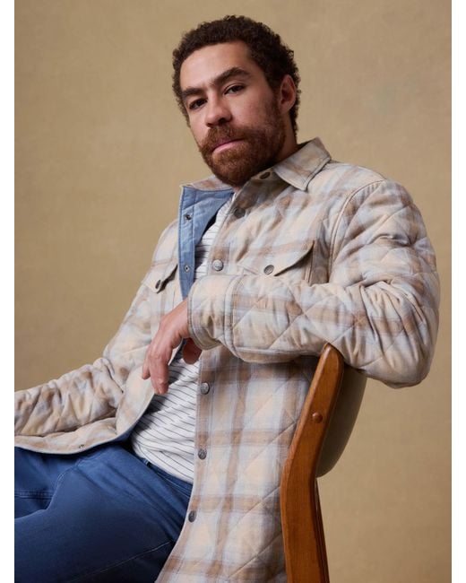 Faherty Brand Brown Northwoods Shirt Jacket for men