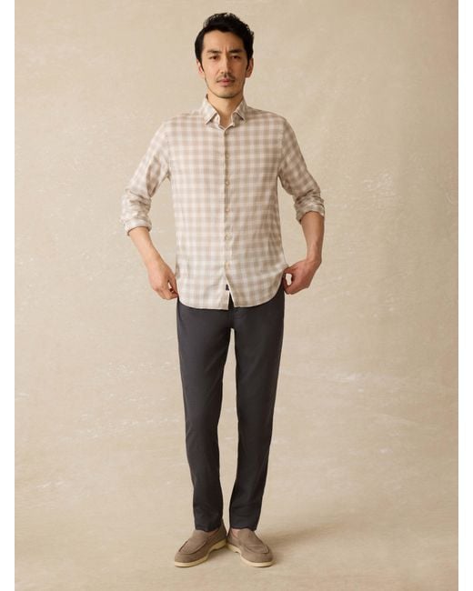 Faherty Brand Blue Movement&Trade; Linen 5-Pocket Pants for men