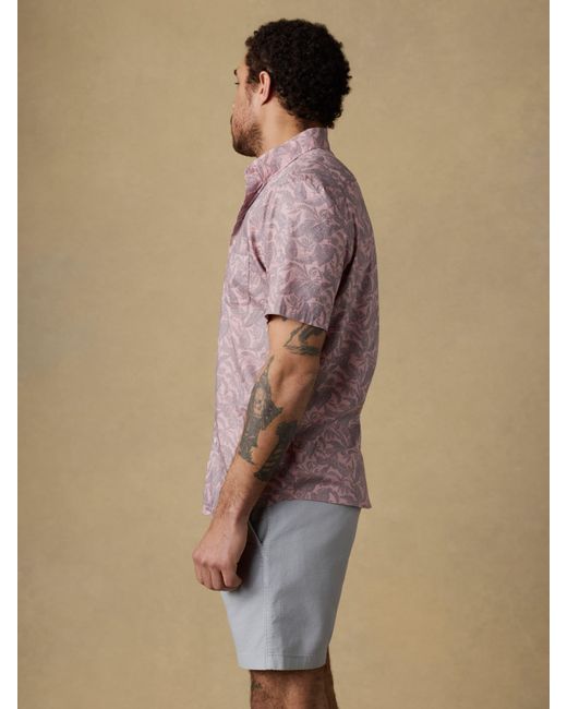 Faherty Brand Brown Short-Sleeve Movement&Trade; Monterey Shirt for men