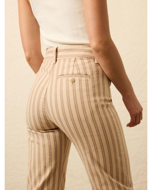 Faherty Brand Natural Twill Tide Slim Straight Pants