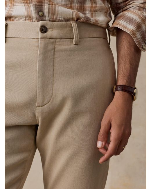 Faherty Brand Natural Stretch Terry Trouser Pants for men