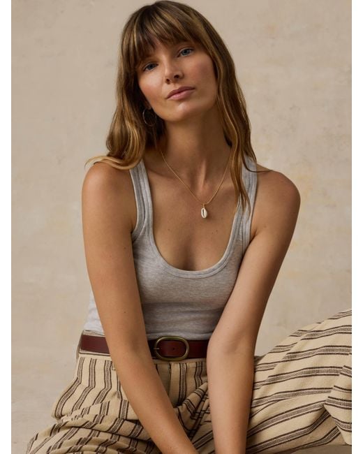 Faherty Brand Natural Featherweight Freestyle Tank