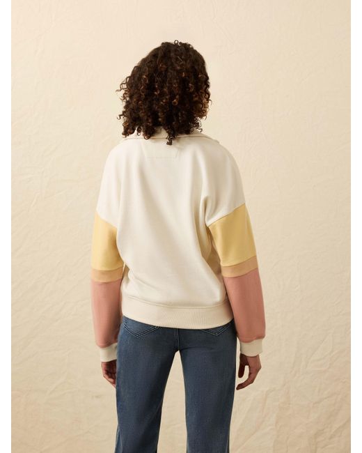 Faherty Brand Brown High Standard Fleece Quarter Zip