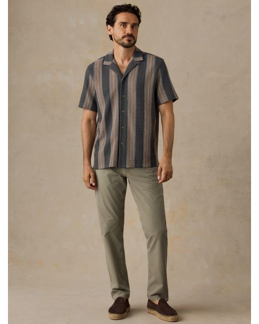 Faherty Brand Brown Short-Sleeve Oasis Camp Shirt for men