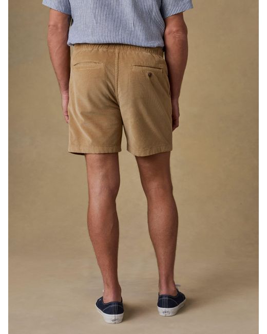 Faherty Brand Natural Essential Corduroy Short for men