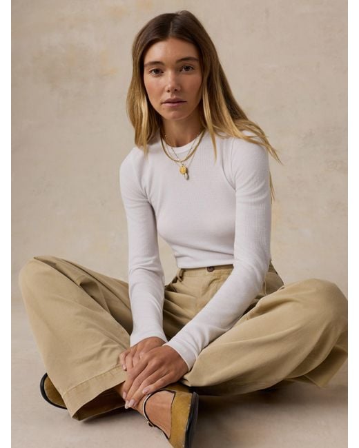 Faherty Brand Natural Featherweight Freestyle Layering Crew