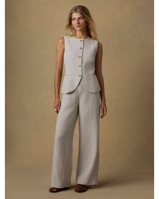 Faherty Brand Natural Sun Strider Linen Vest