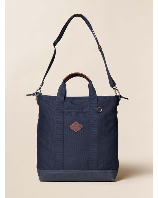 Faherty Brand Blue Latitude Convertible Tote Backpack Bag