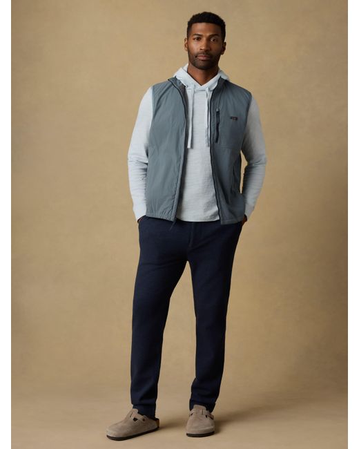 Faherty Brand Black Shorelite Zephyr Vest for men