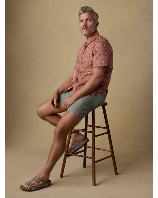 Faherty Brand Multicolor Short-Sleeve Breeze Camp Shirt for men